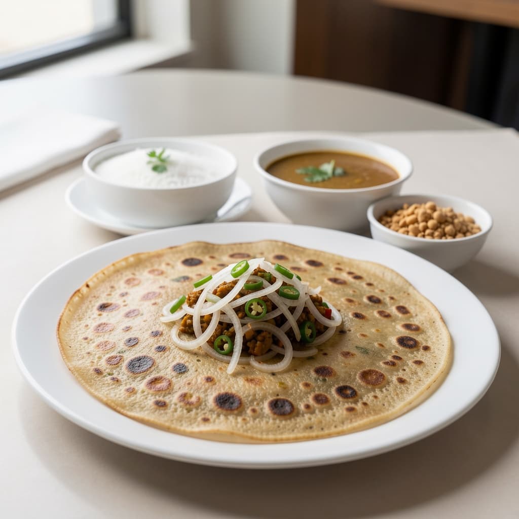 Onion Chilli Masala Dosa