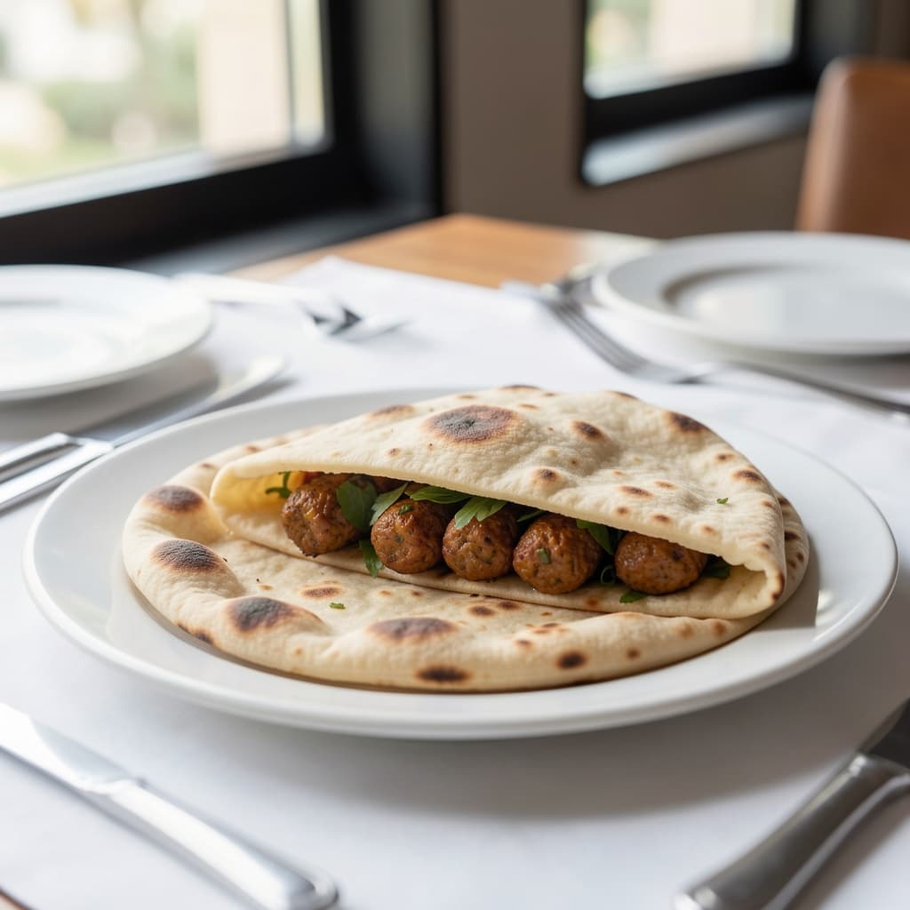 Chicken Seekh Kabab Naan