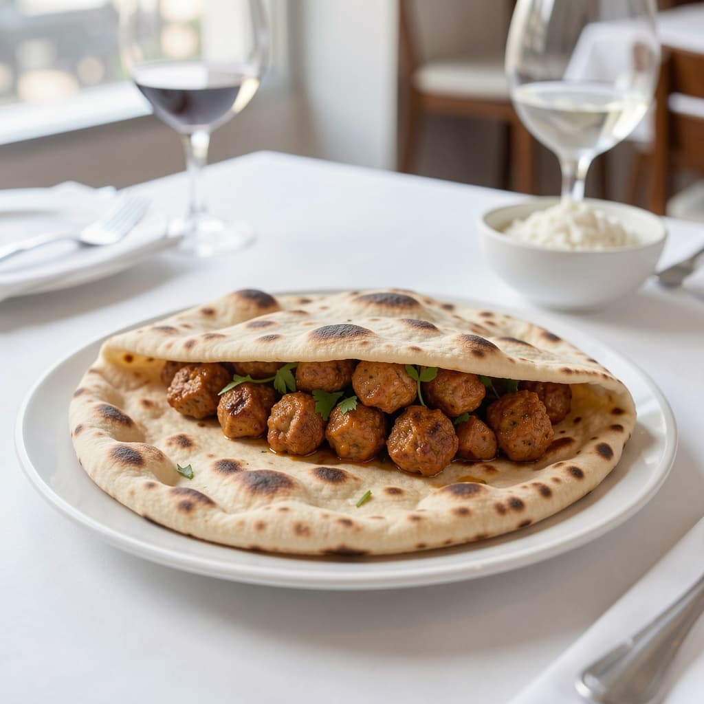Chciken Boti Kabab Naan